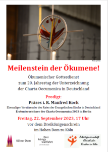 Mehr über den Artikel erfahren Meilenstein der Ökumene!